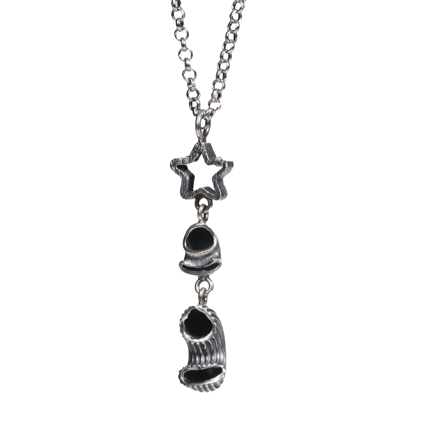 Collana con 3 “formati pasta” 12 gr argento