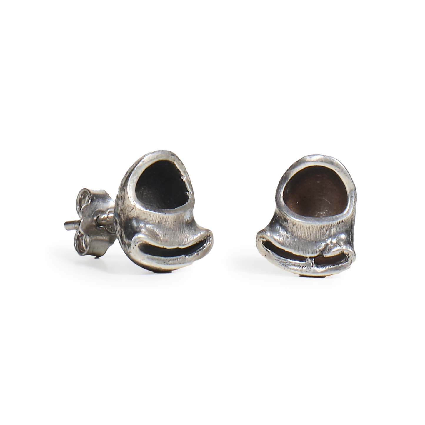 Orecchini piccoli chioccioline 1 cm argento