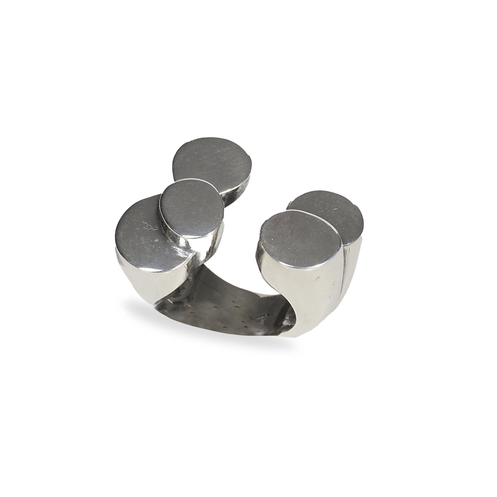 Anello Scultoreo in Argento o Bronzo - Collezione Volumetrica
