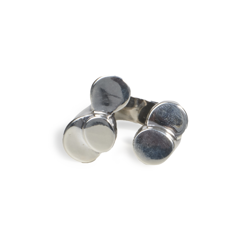 Anello Scultoreo in Argento o Bronzo - Collezione Volumetrica