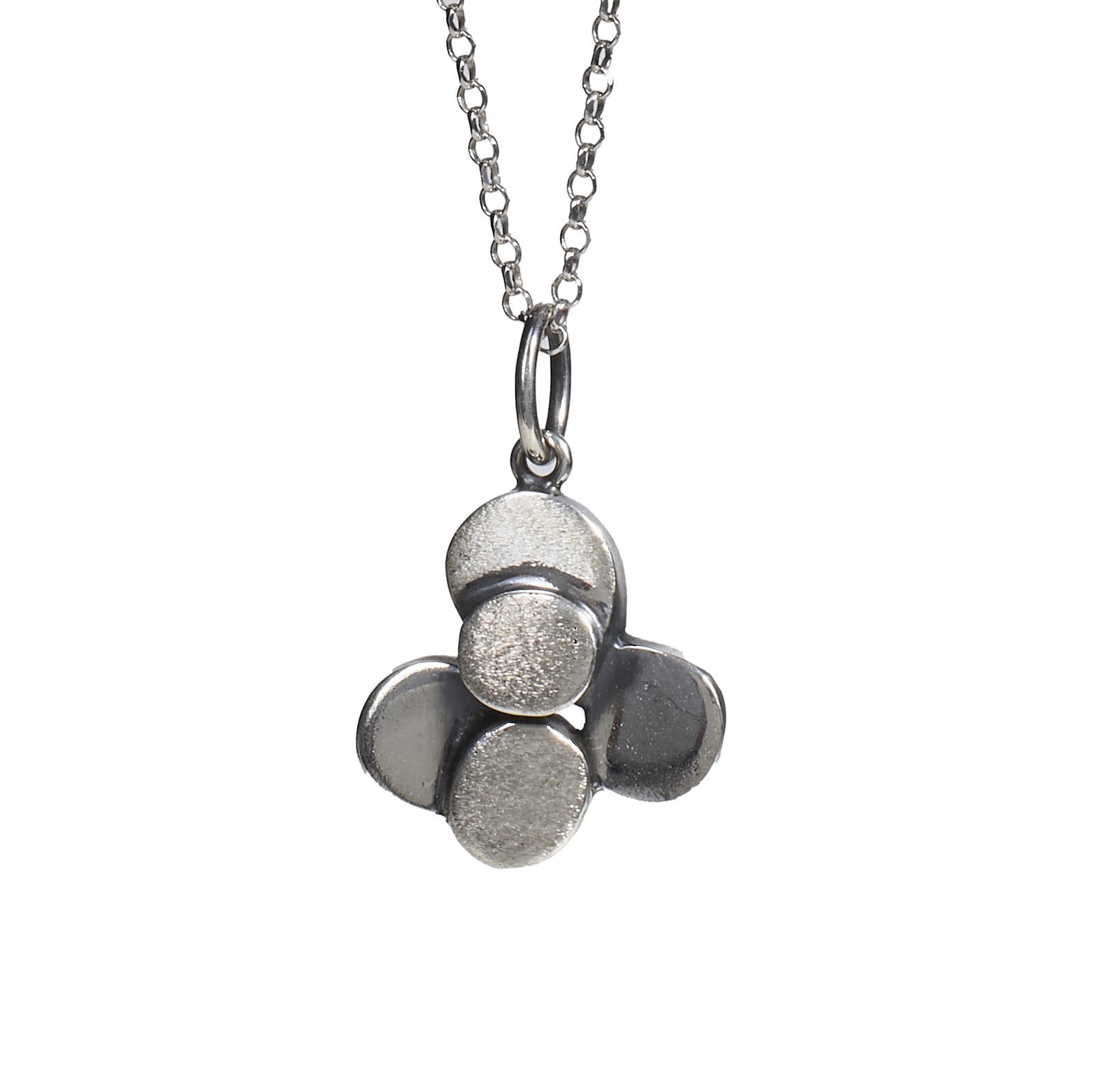 Ciondolo Piccolo in Argento satinato - Collezione Volumetrica