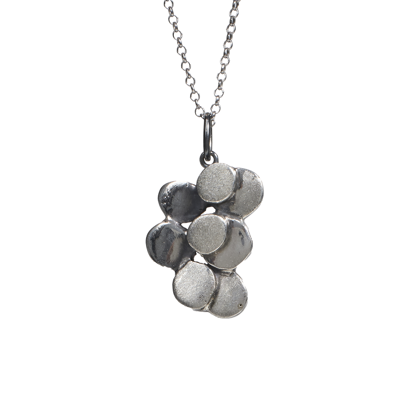Ciondolo Grande in Argento satinato - Collezione Volumetrica