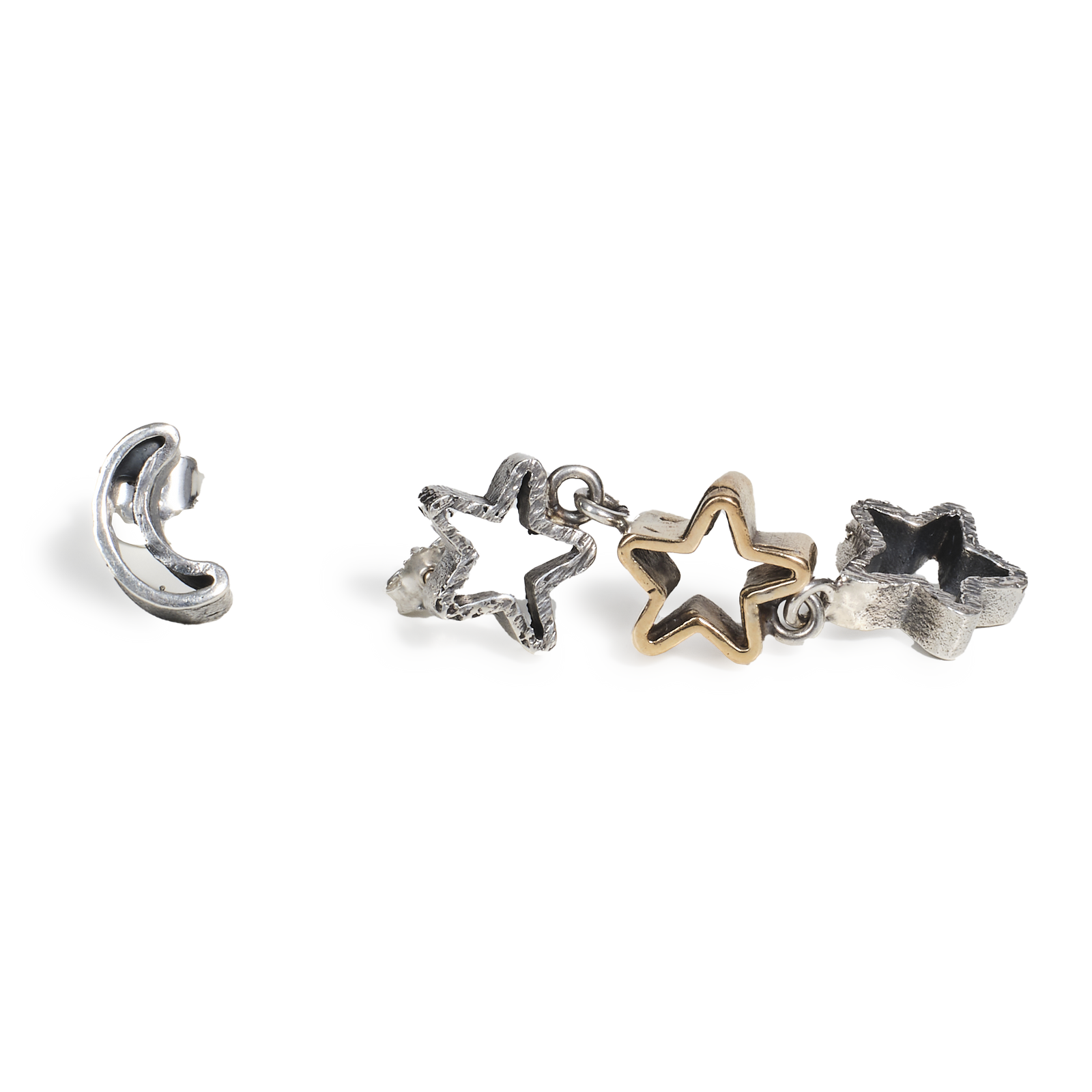 Orecchini Asimmetrici "Stelle di Pasta" - Collezione Granianum