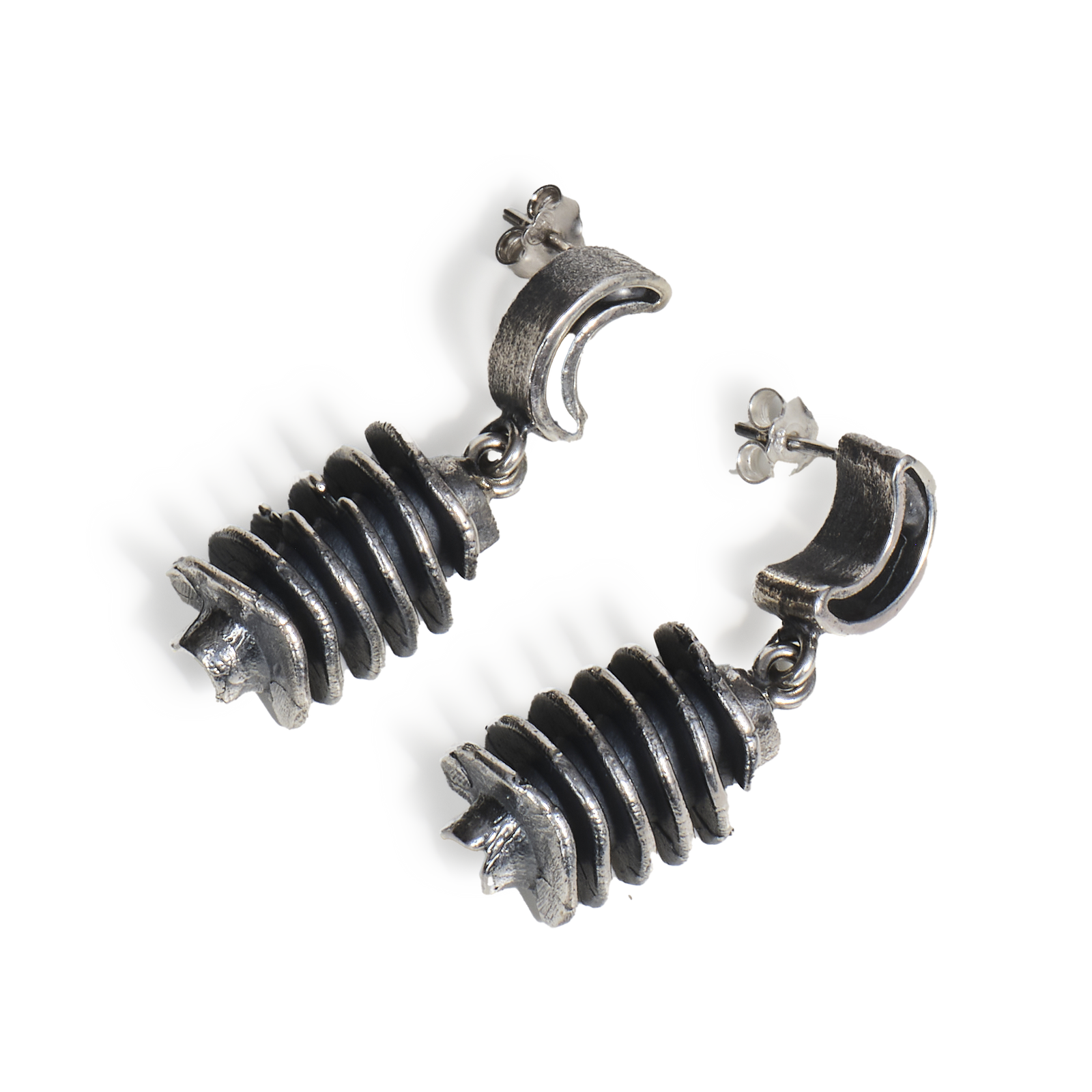 Orecchini "Fusillo" in Argento - Collezione Granianum