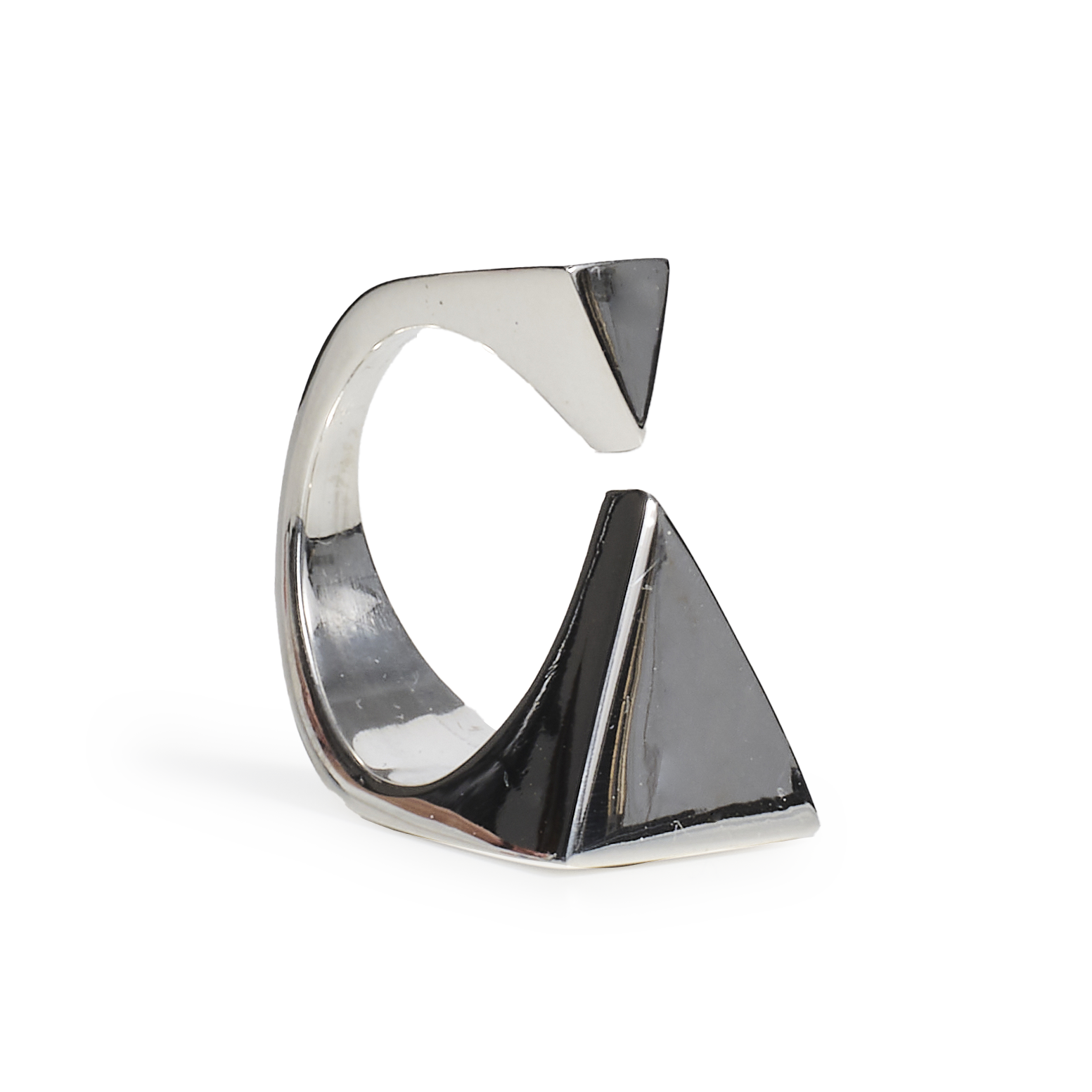 Anello Geometria a Piramide in Argento o Bronzo - Collezione Ispirazione 70