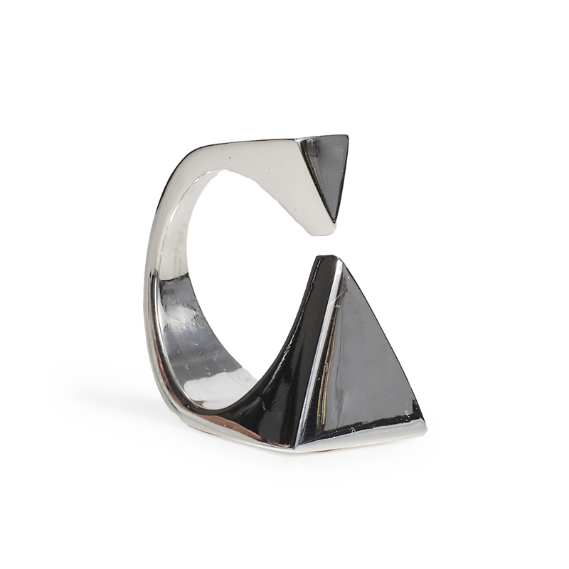 Anello Geometria a Piramide in Argento o Bronzo - Collezione Ispirazione 70