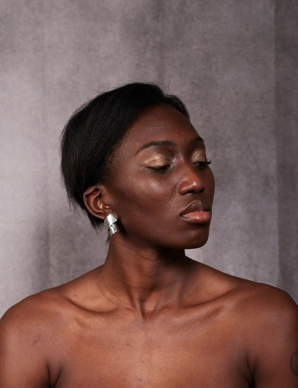 Orecchini Scultorei a Due Elementi - Collezione Linee Semplici